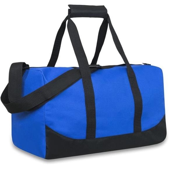 17 Inch Canvas Duffle Bags for Men and Women (Blue) - Picture 1 of 2